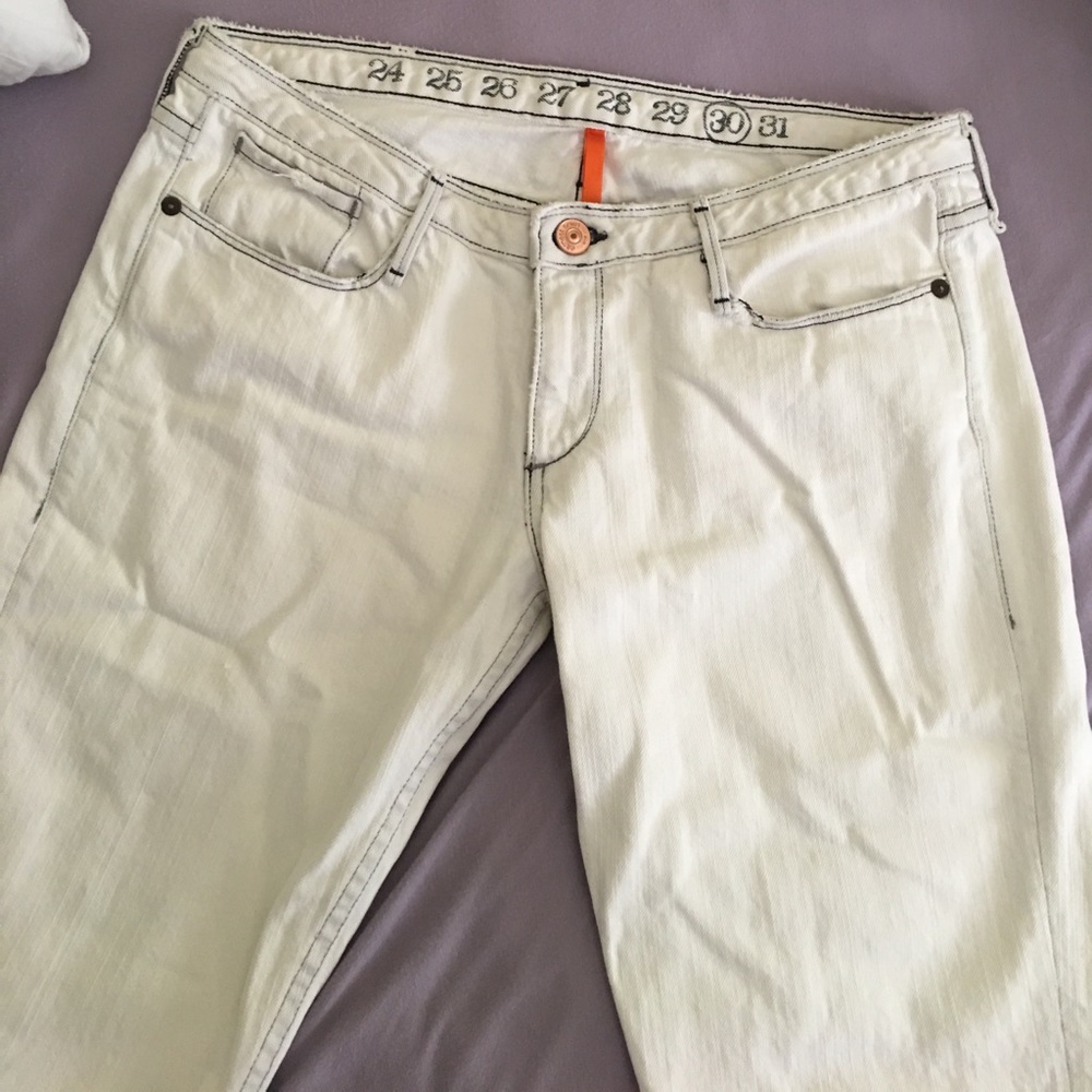 Earnest Sewn White Jeans
